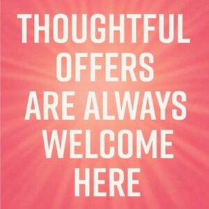 Thoughtful Offers Welcome Sign